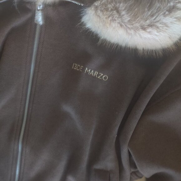 13DE Marzo bear hood jacket size L New Oversized fit - Picture 5 of 5
